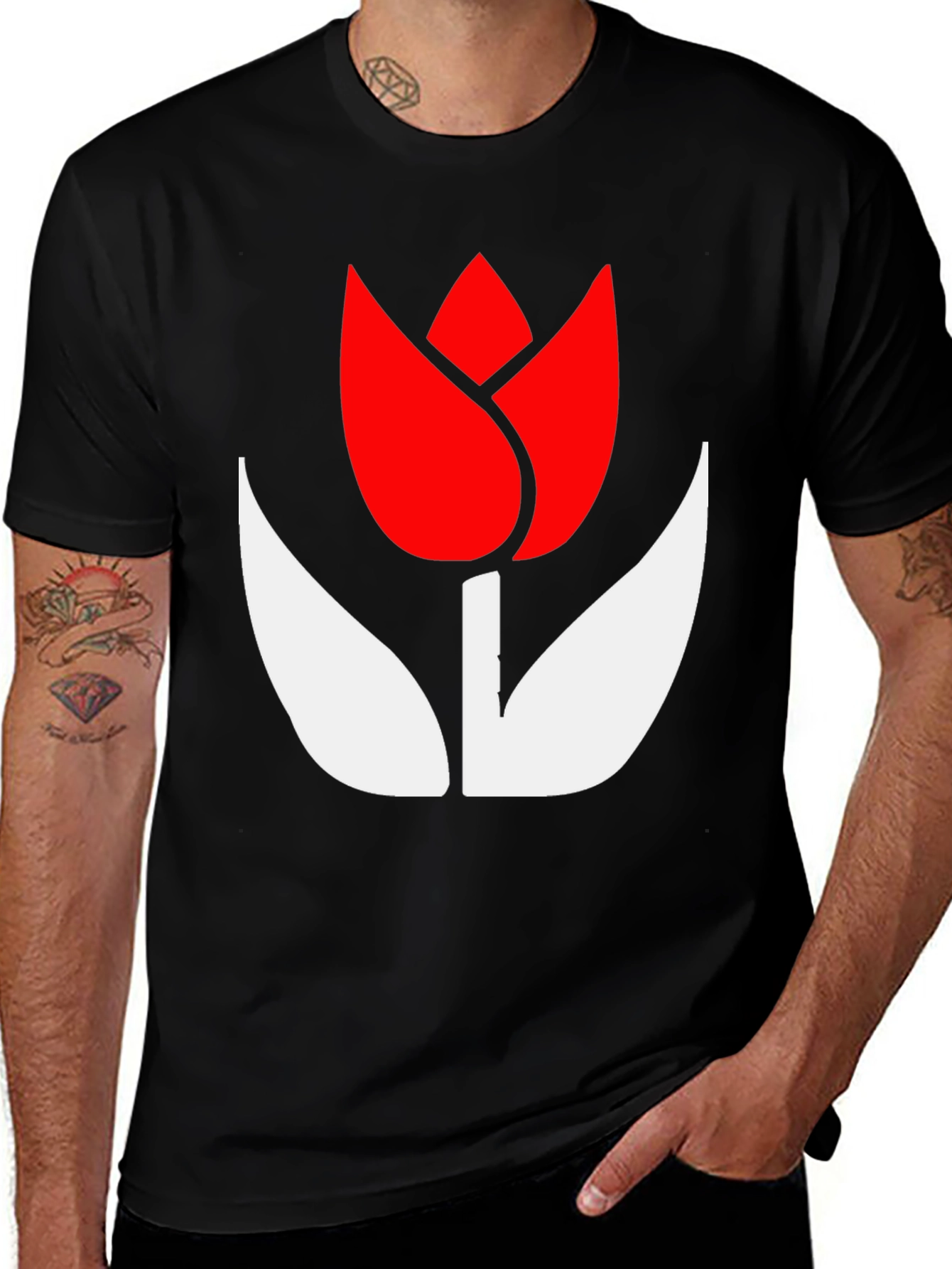 Black Tulip Graphic Tee