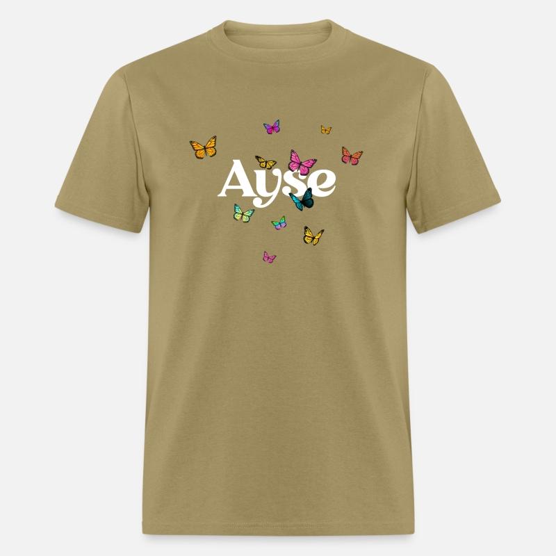 AYSE - beautiful girl name with cute butterflies
