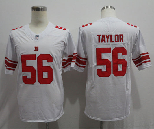 Men's New York Giants Lawrence Taylor #56 White Fashion Game Jerseys
