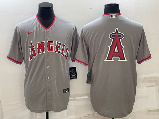 Men's Los Angeles Angels Gray Alternate Replica Team Jerseys