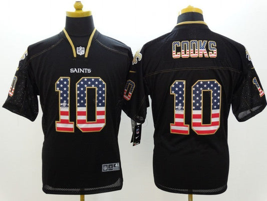 Men's New Orleans Saints Brandin Cooks #10 Black Player Game Jerseys