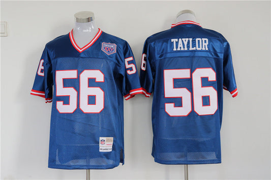 Men's New York Giants Lawrence Taylor Mitchell & Ness Royal Legacy Replica Jerseys
