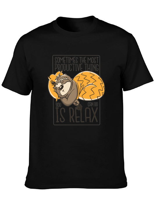 Relax Sloth Graphic Tee - Comfortable & Stylish
