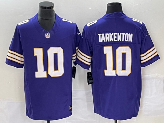 Men's Minnesota Vikings Fran Tarkenton #10 Purple Classic Player Jerseys