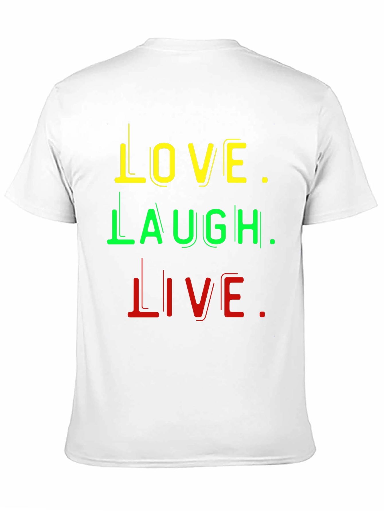 Love Laugh Live Graphic Tee - Rastafarian Inspired