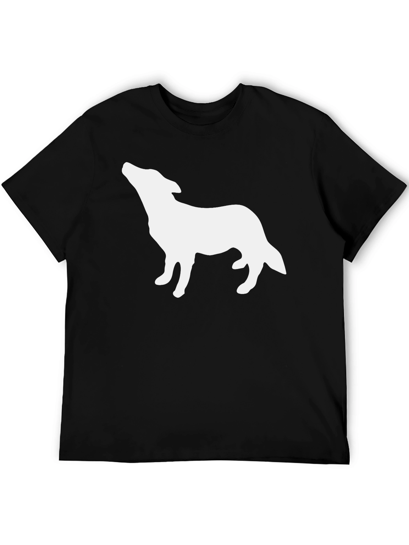 Wolf Silhouette Black T-Shirt
