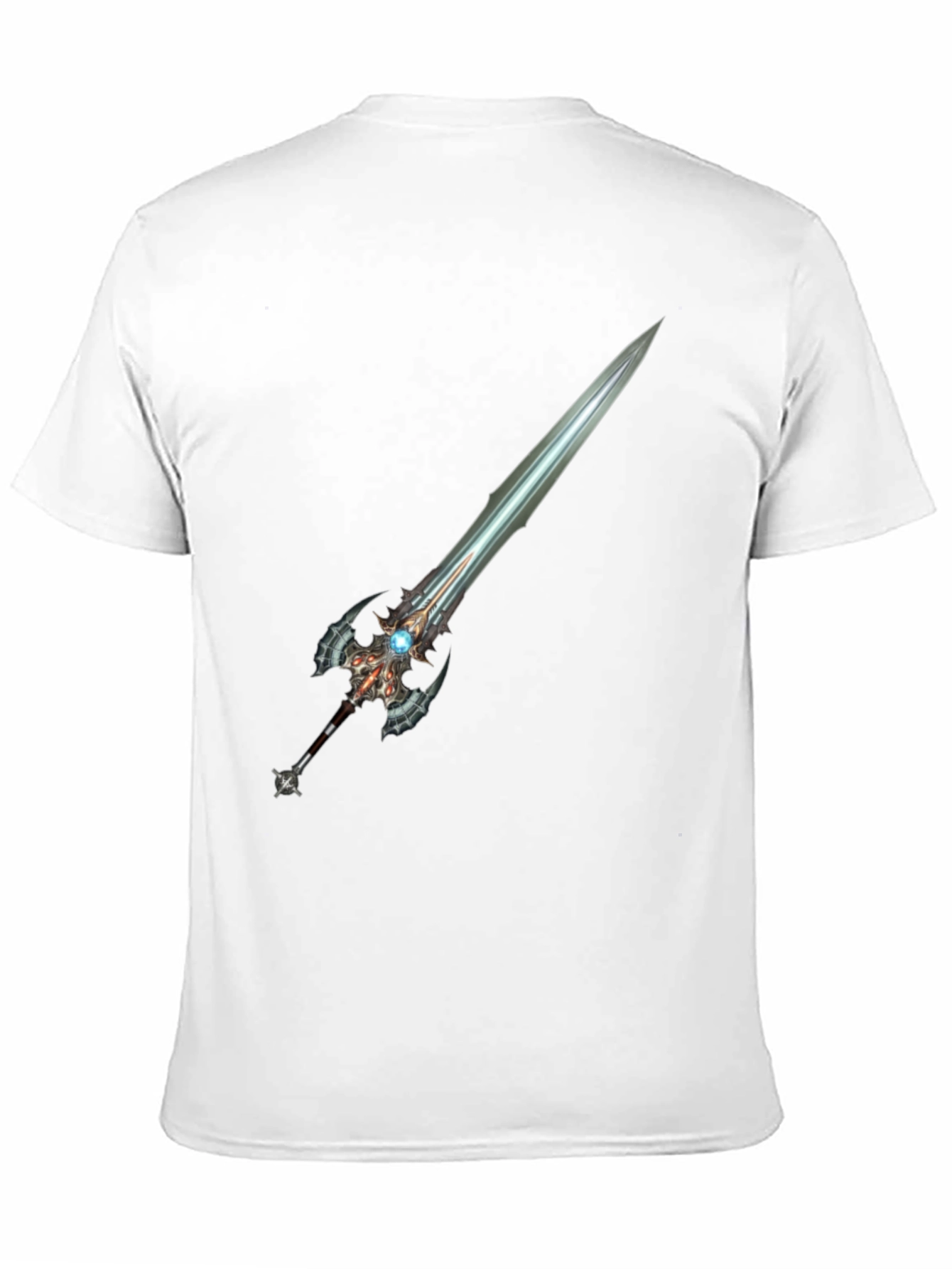 Fantasy Sword Graphic Tee - Black Cotton Blend