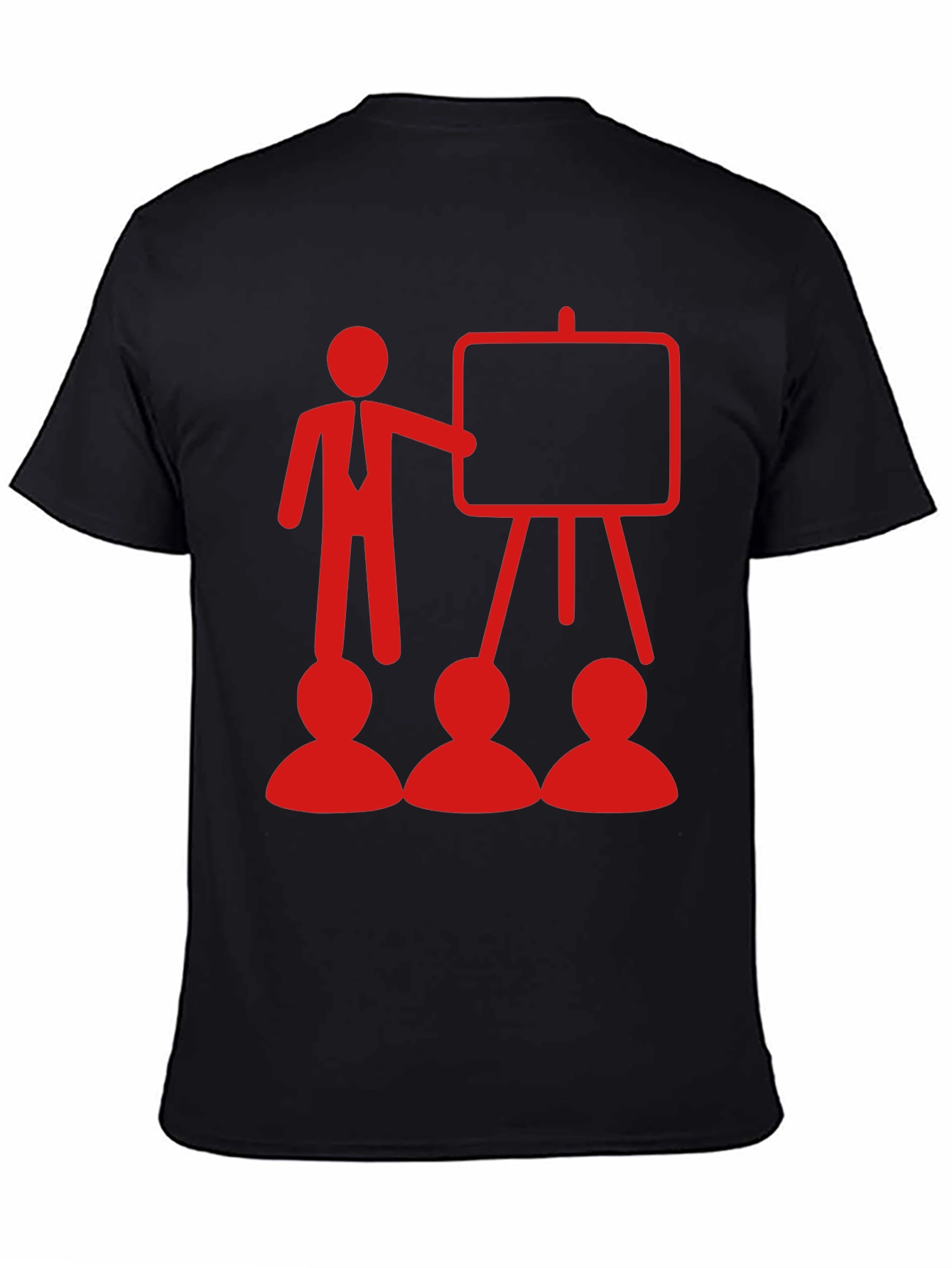 Presentation T-Shirt - Red Design on Black Tee