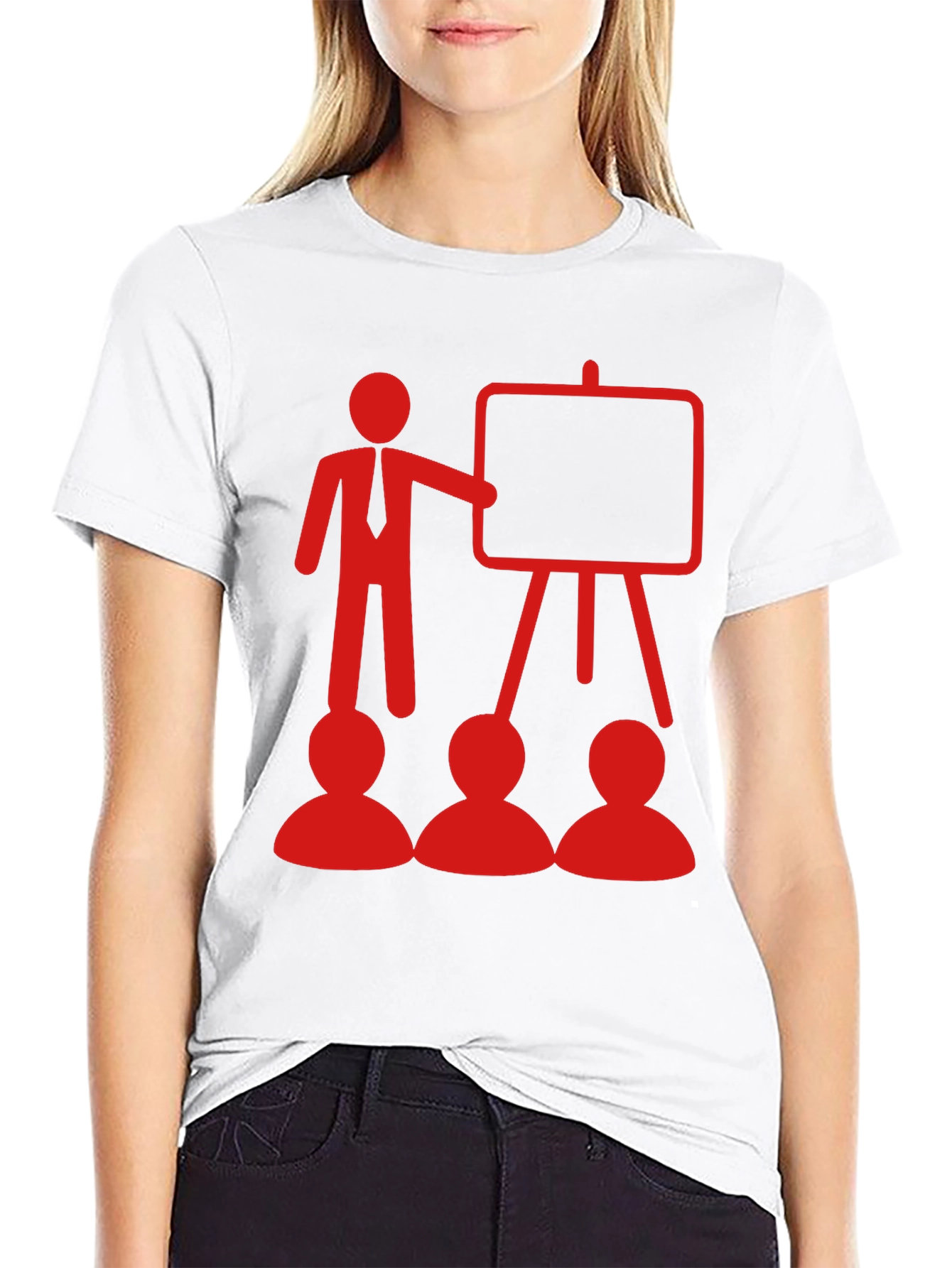Presentation T-Shirt - Red Design on Black Tee