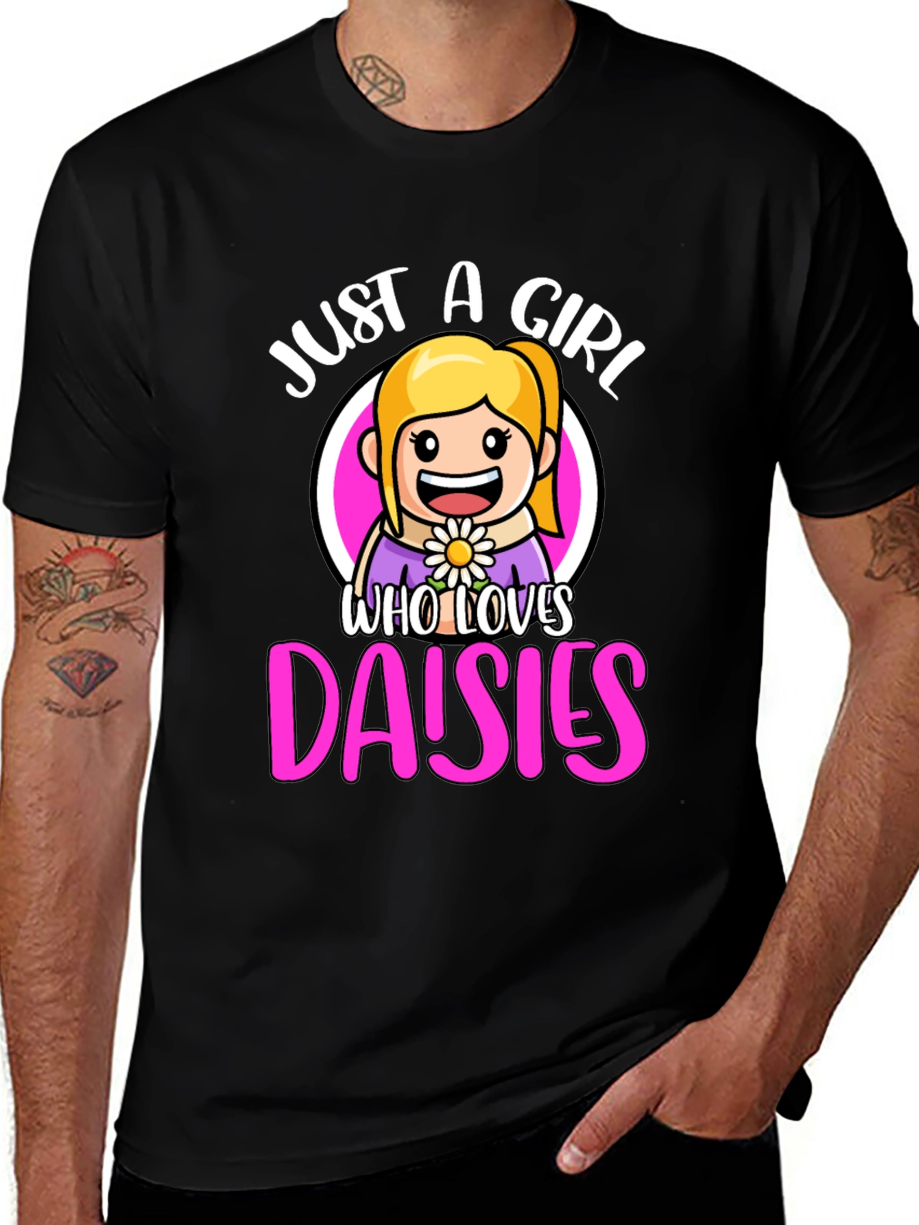 Just A Girl Who Loves Daisies T-Shirt
