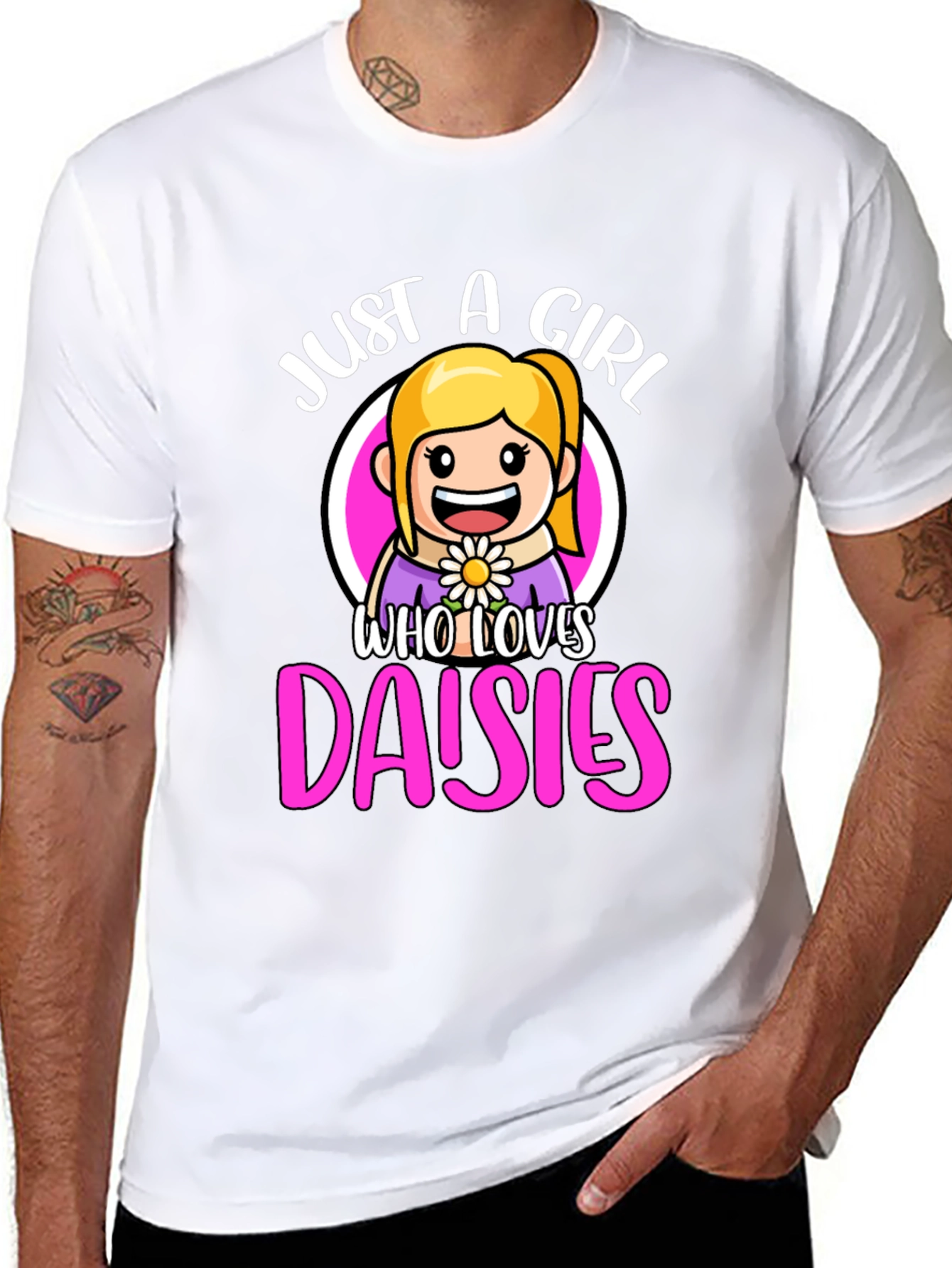 Just A Girl Who Loves Daisies T-Shirt