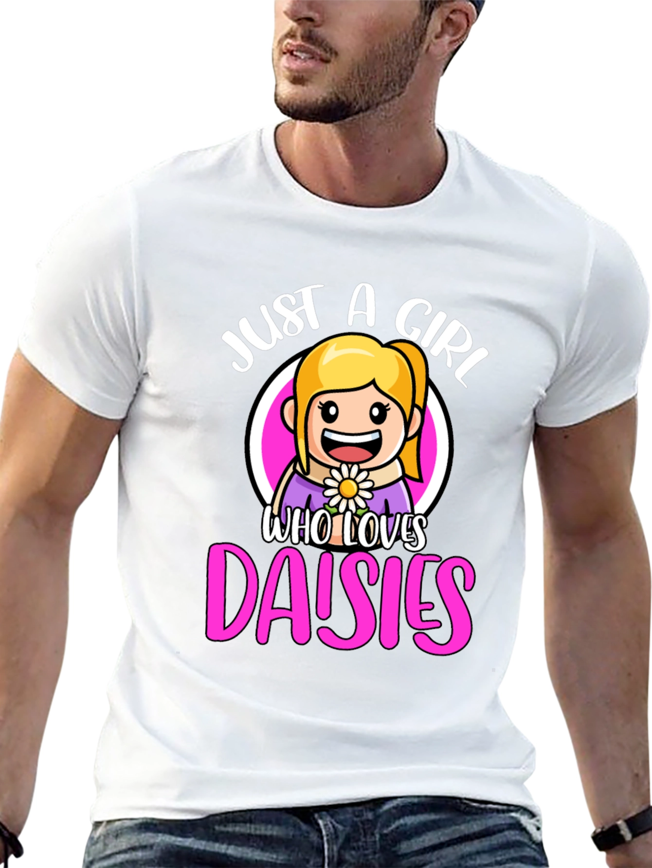 Just A Girl Who Loves Daisies T-Shirt