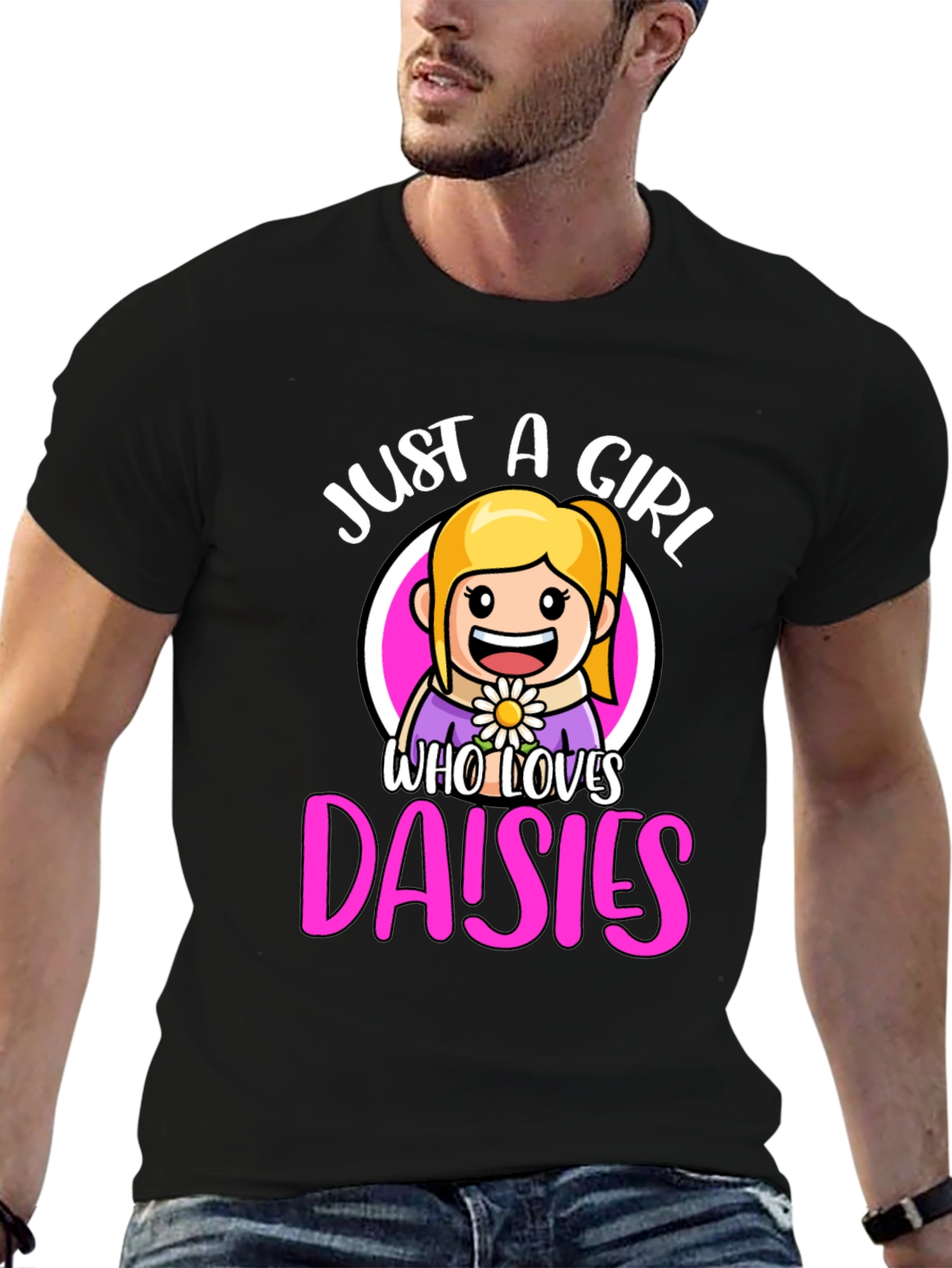 Just A Girl Who Loves Daisies T-Shirt