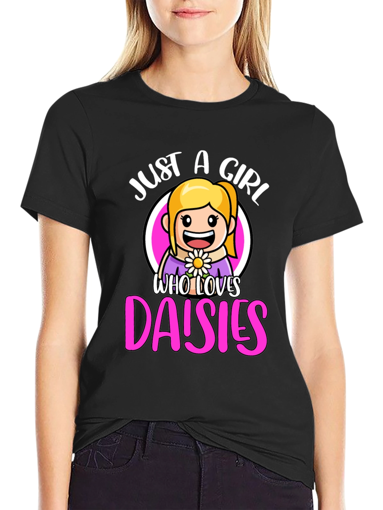 Just A Girl Who Loves Daisies T-Shirt