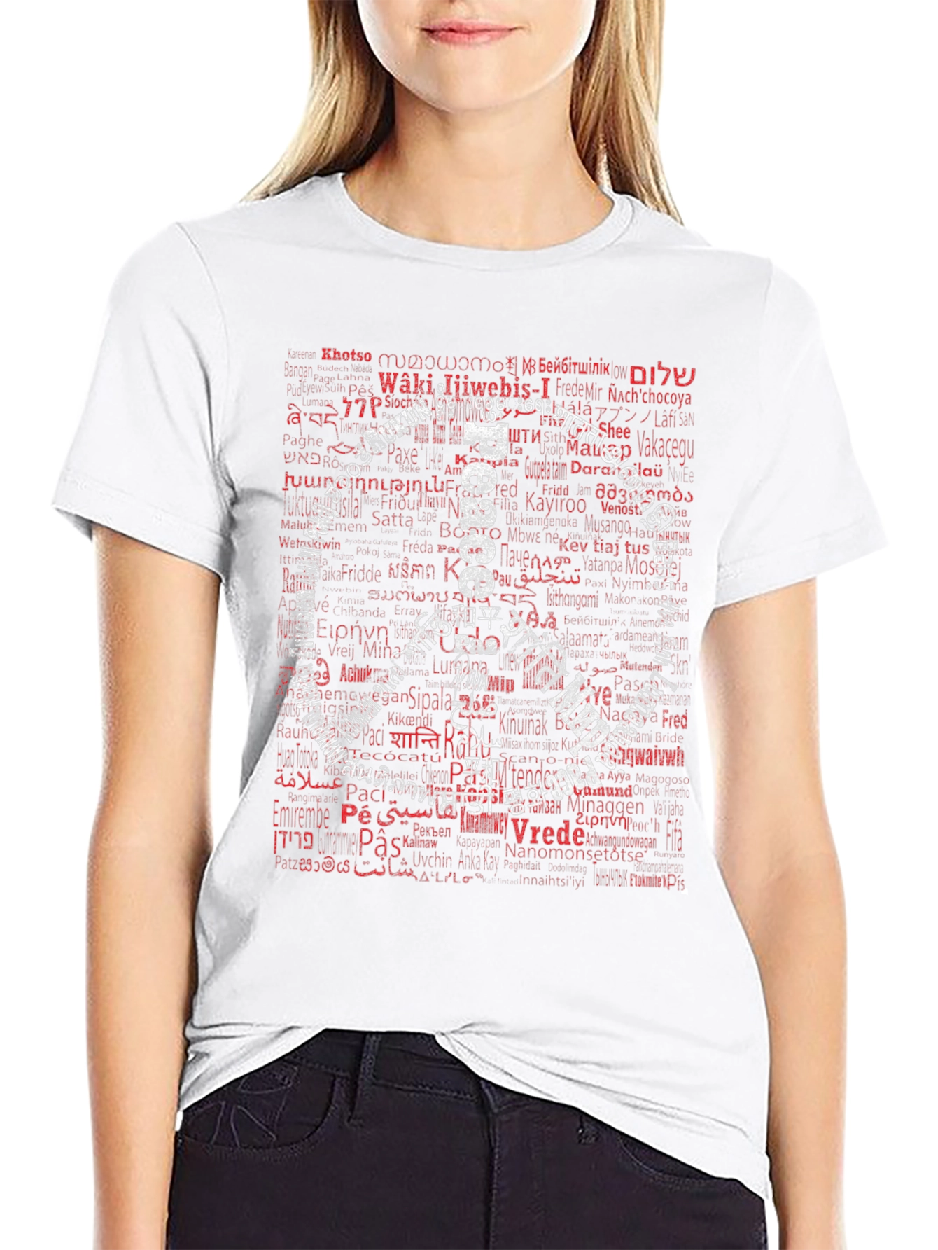Peace Around the World Graphic T-Shirt
