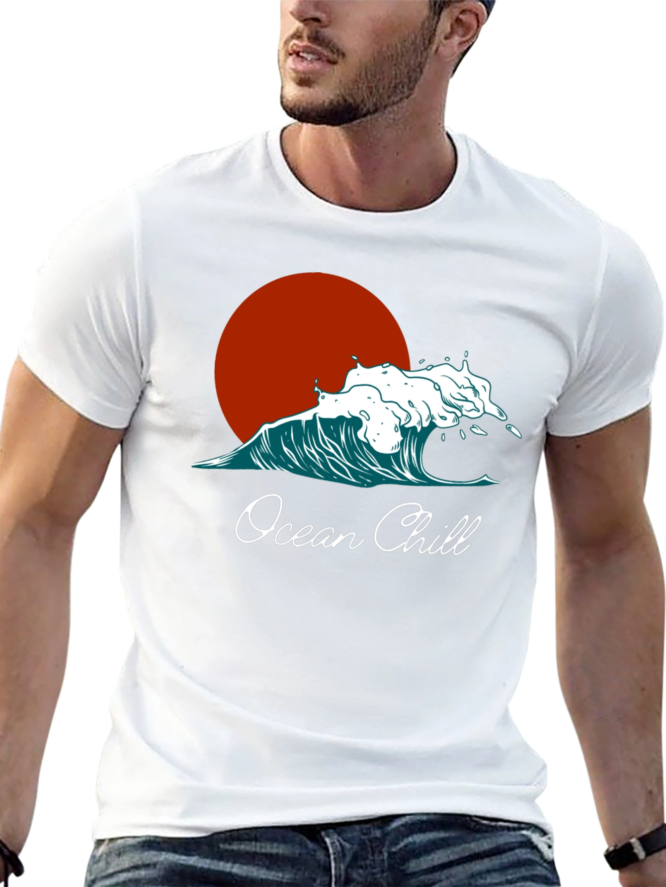 Ocean Chill Graphic Tee - Relaxed Fit