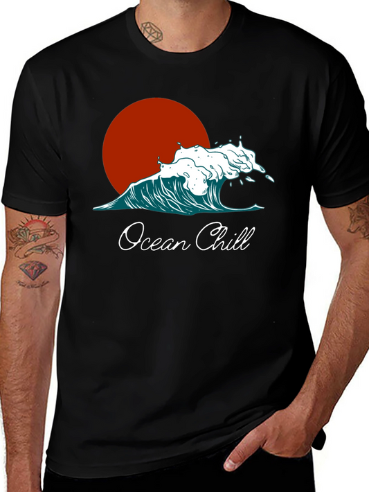 Ocean Chill Graphic Tee - Relaxed Fit