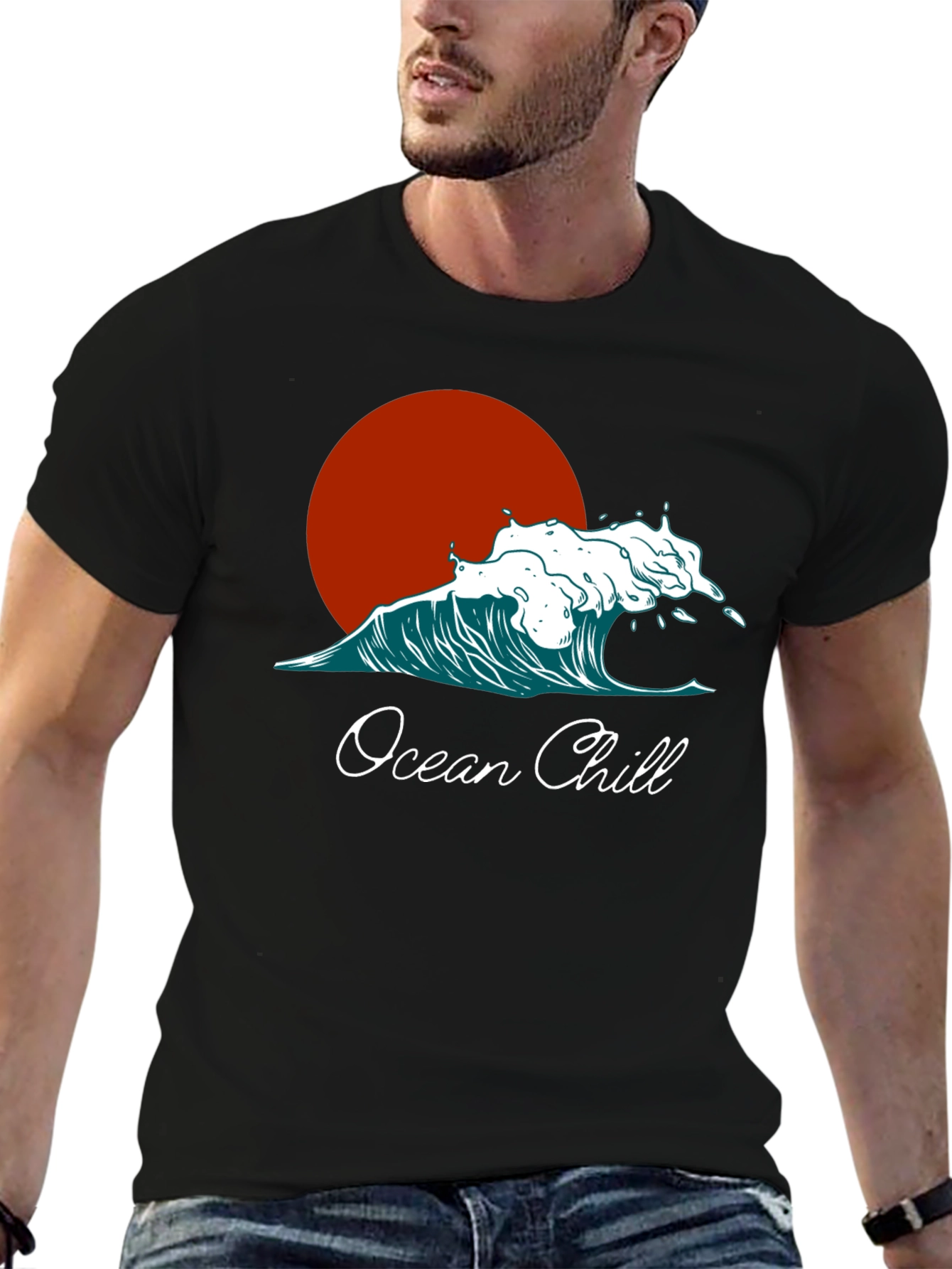 Ocean Chill Graphic Tee - Relaxed Fit