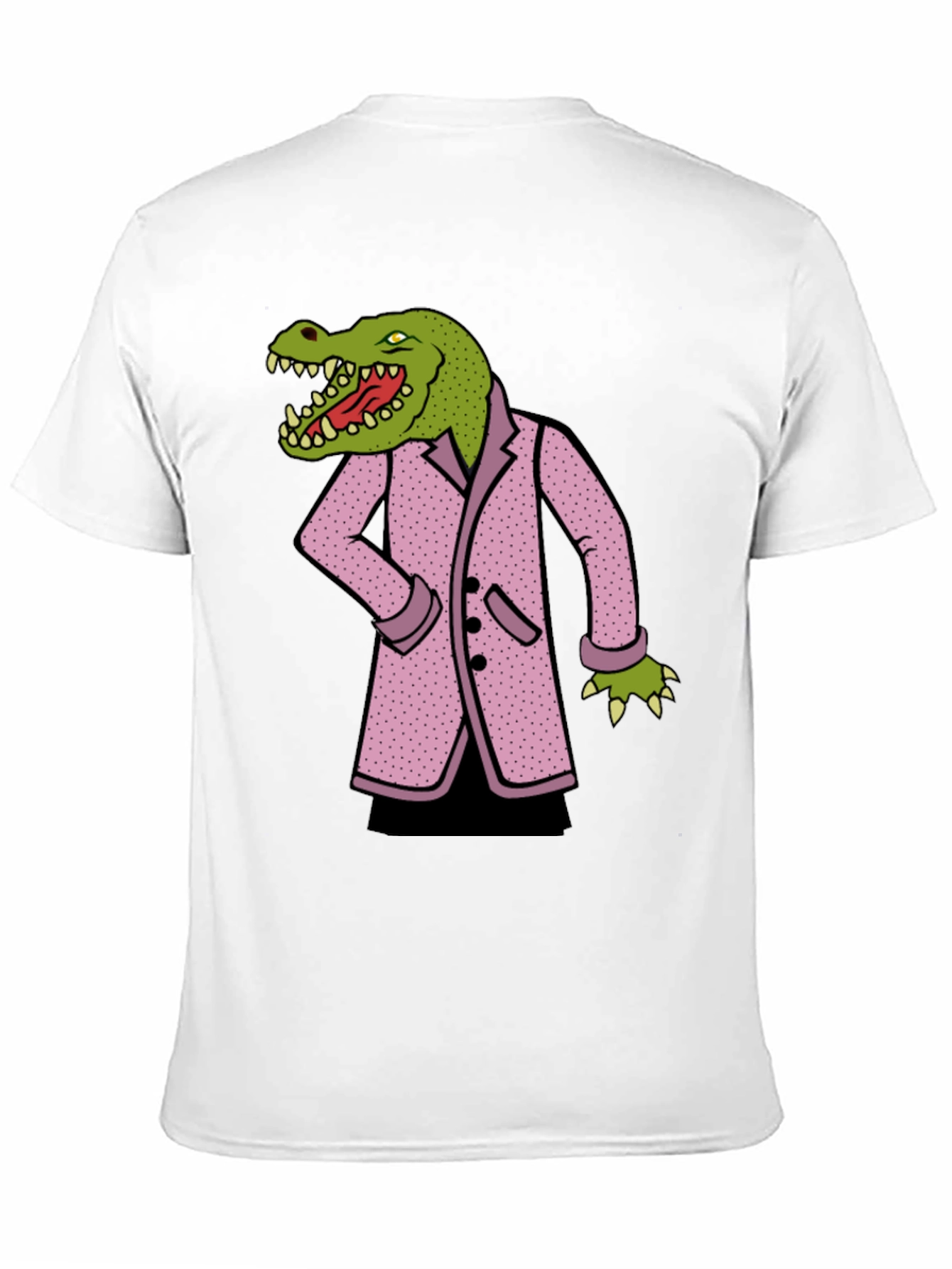 Crocodile in Suit Graphic Tee - Black