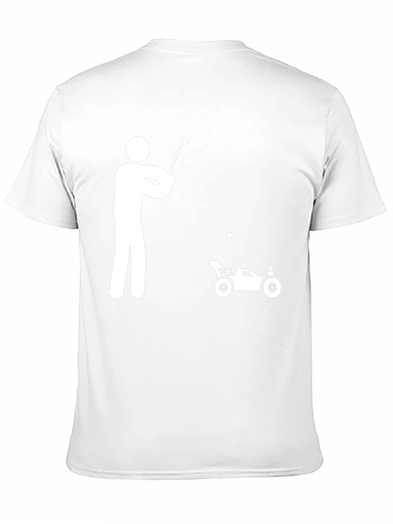 RC Car Stick Figure T-Shirt - Black