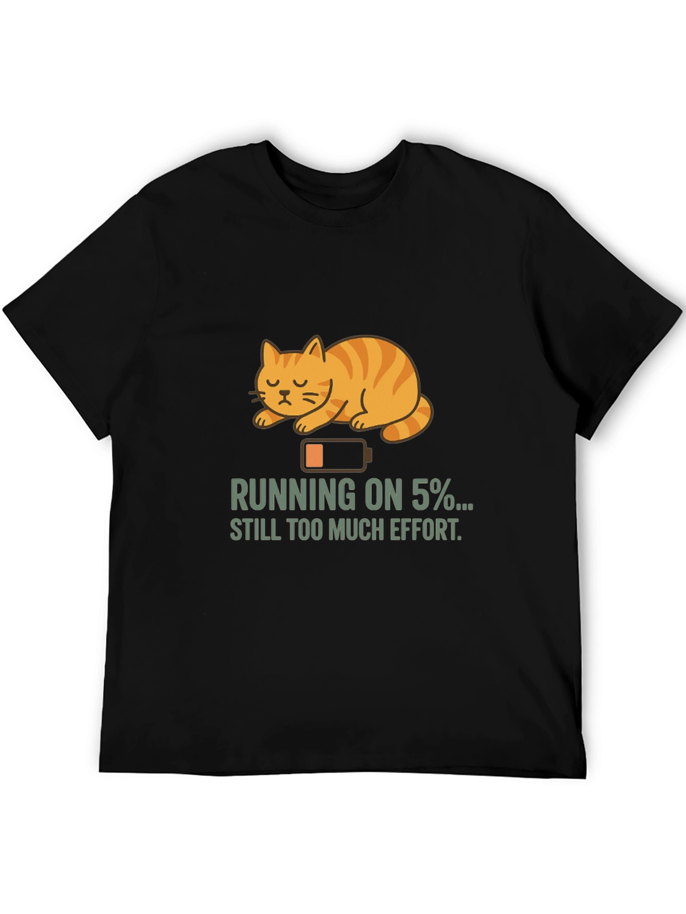 Running on 5% Cat T-Shirt
