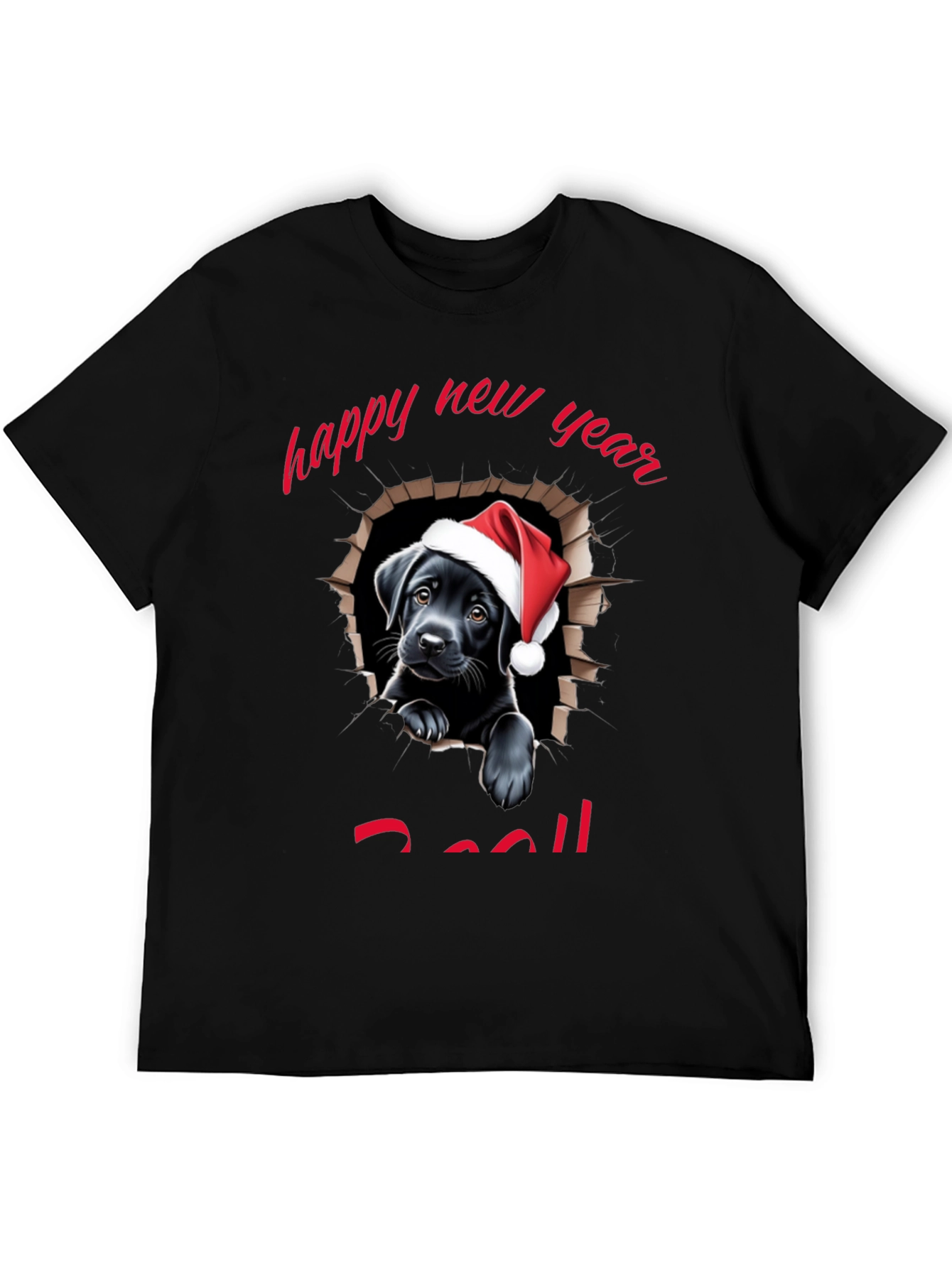 Happy New Year Dog T-Shirt