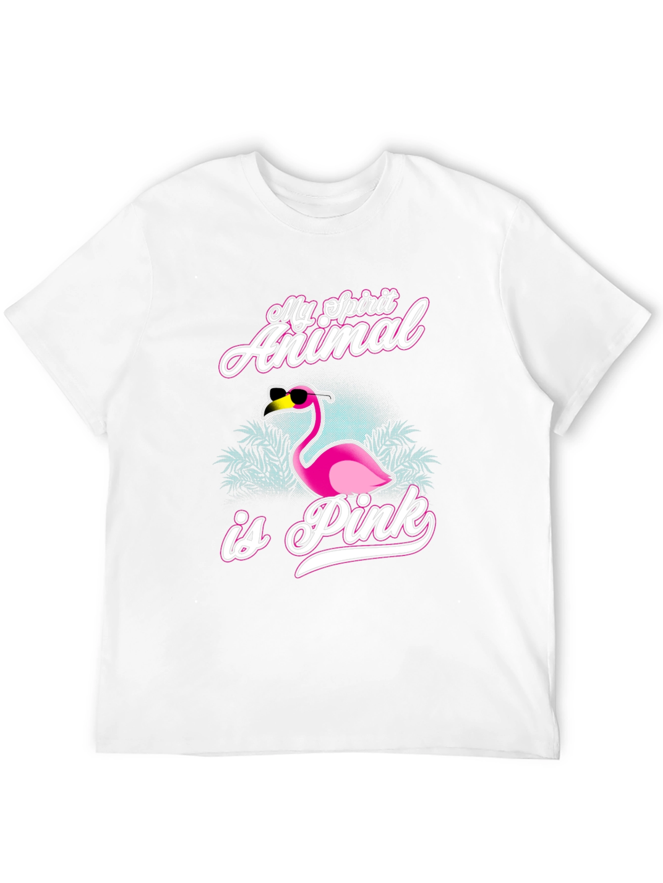 My Spirit Animal is Pink Flamingo Graphic Tee