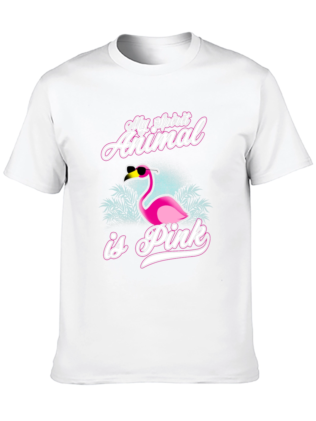 My Spirit Animal is Pink Flamingo Graphic Tee