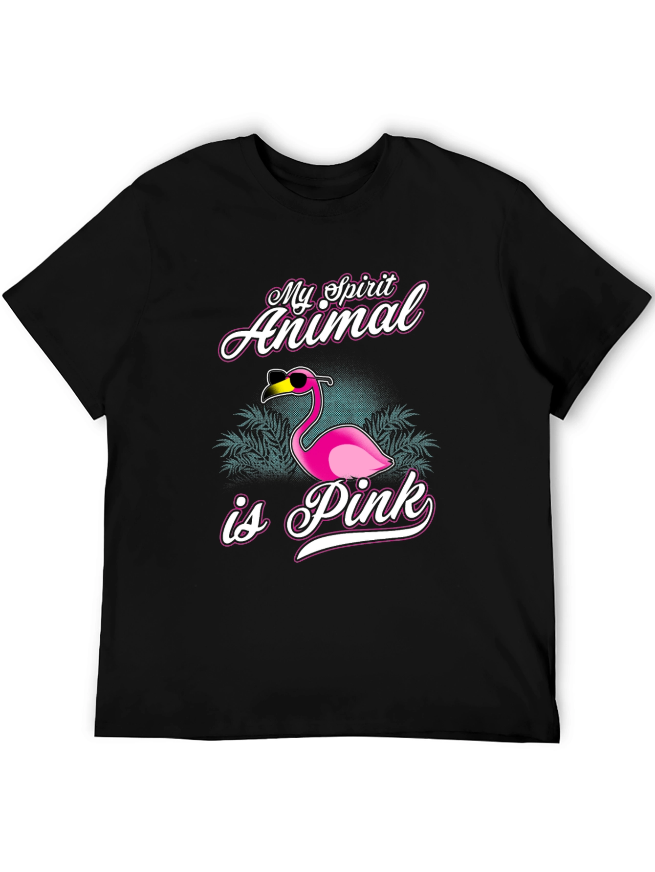 My Spirit Animal is Pink Flamingo Graphic Tee