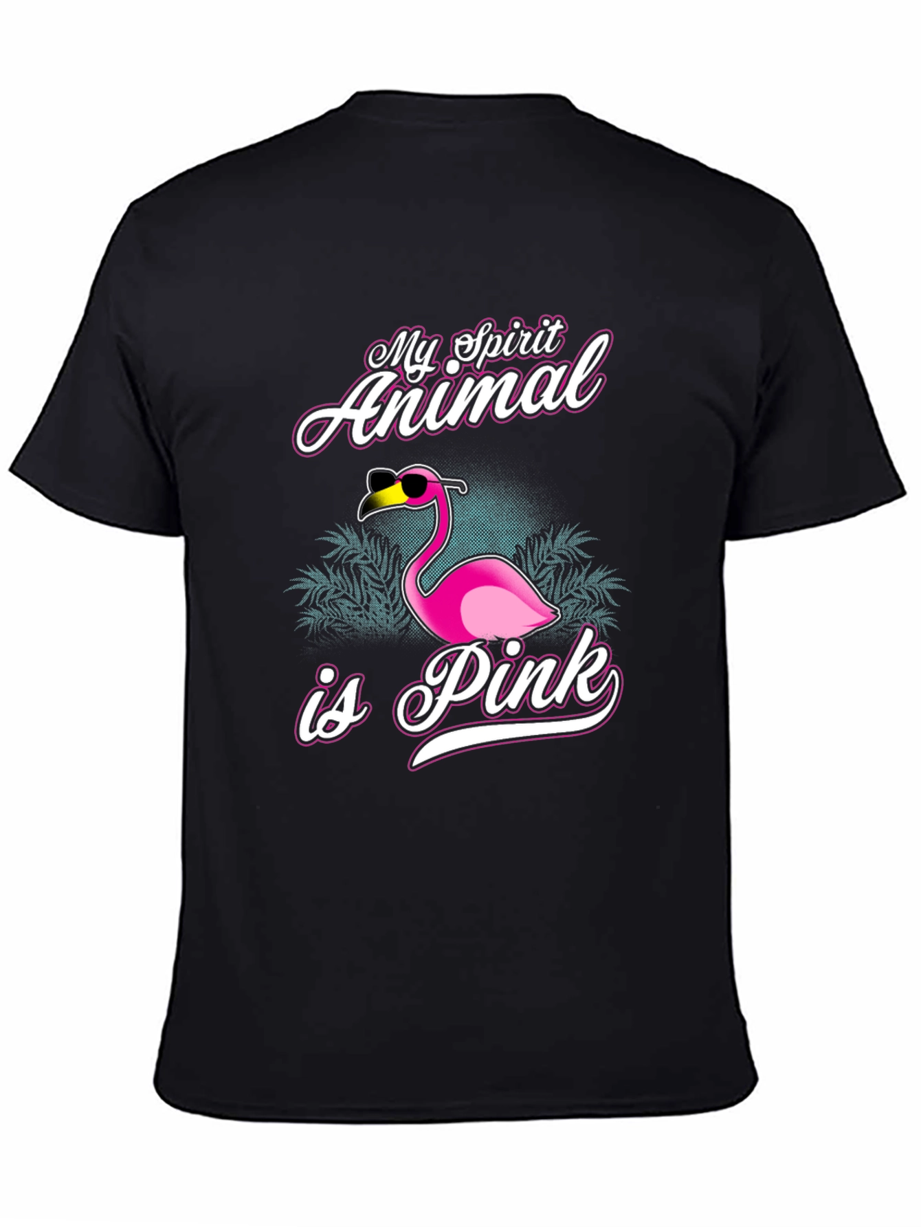 My Spirit Animal is Pink Flamingo Graphic Tee