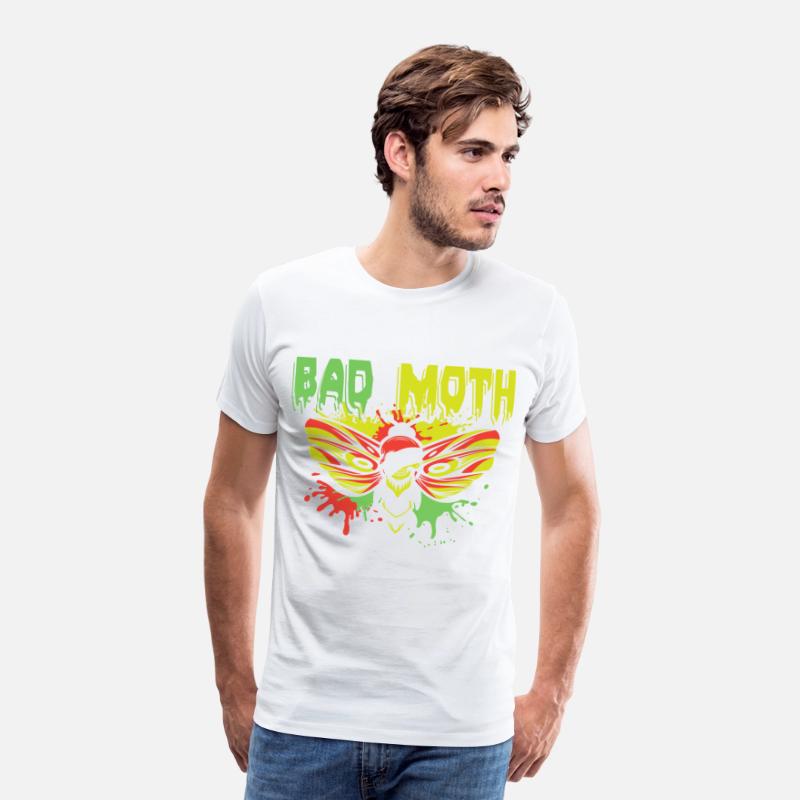 Bad moth | fancy skull colored moth art