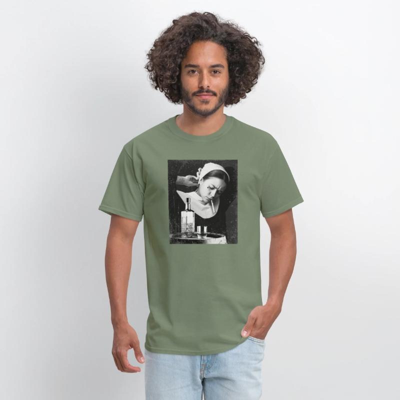 Bad Nun Whiskey and Zigarette Retro Design