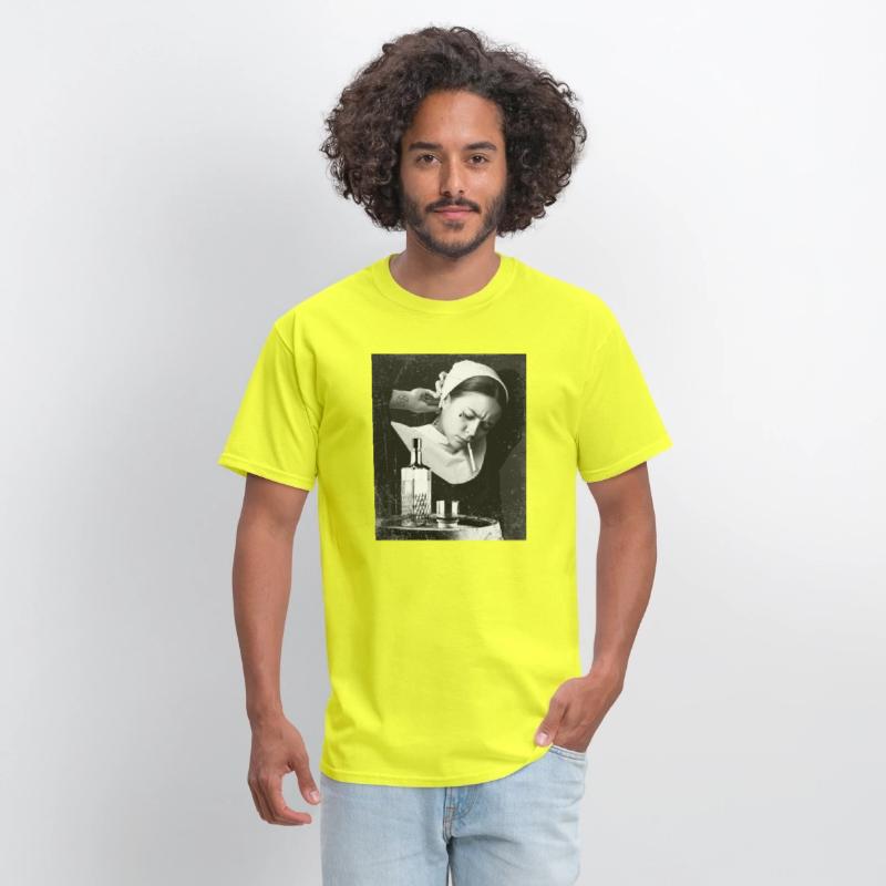 Bad Nun Whiskey and Zigarette Retro Design