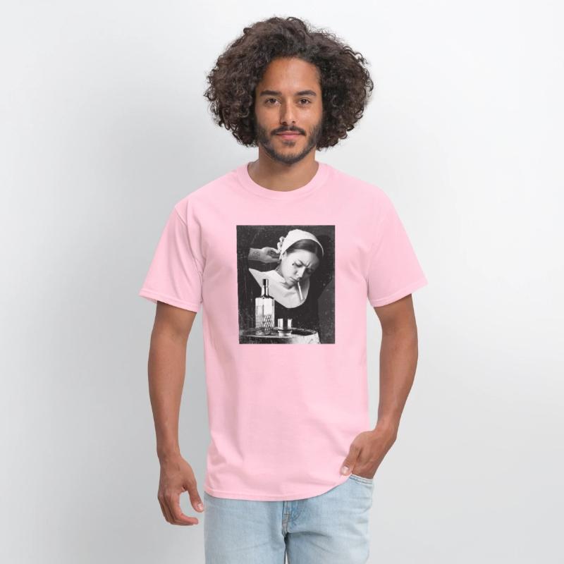 Bad Nun Whiskey and Zigarette Retro Design