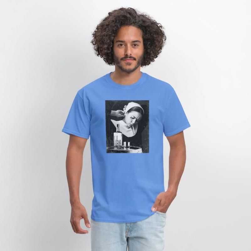 Bad Nun Whiskey and Zigarette Retro Design