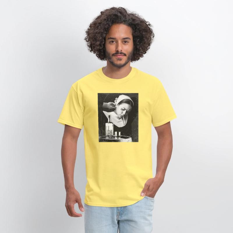 Bad Nun Whiskey and Zigarette Retro Design