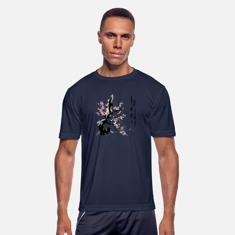 Bamboo Sakura blossoms with Japanese ink