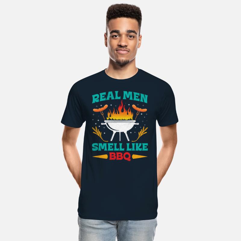 Barbecue REAL MEN SMELL LIKE BARBECUE BBQ Funny