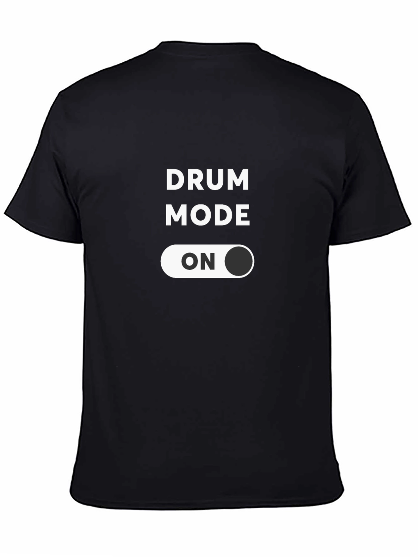 Drum Mode ON Black T-Shirt