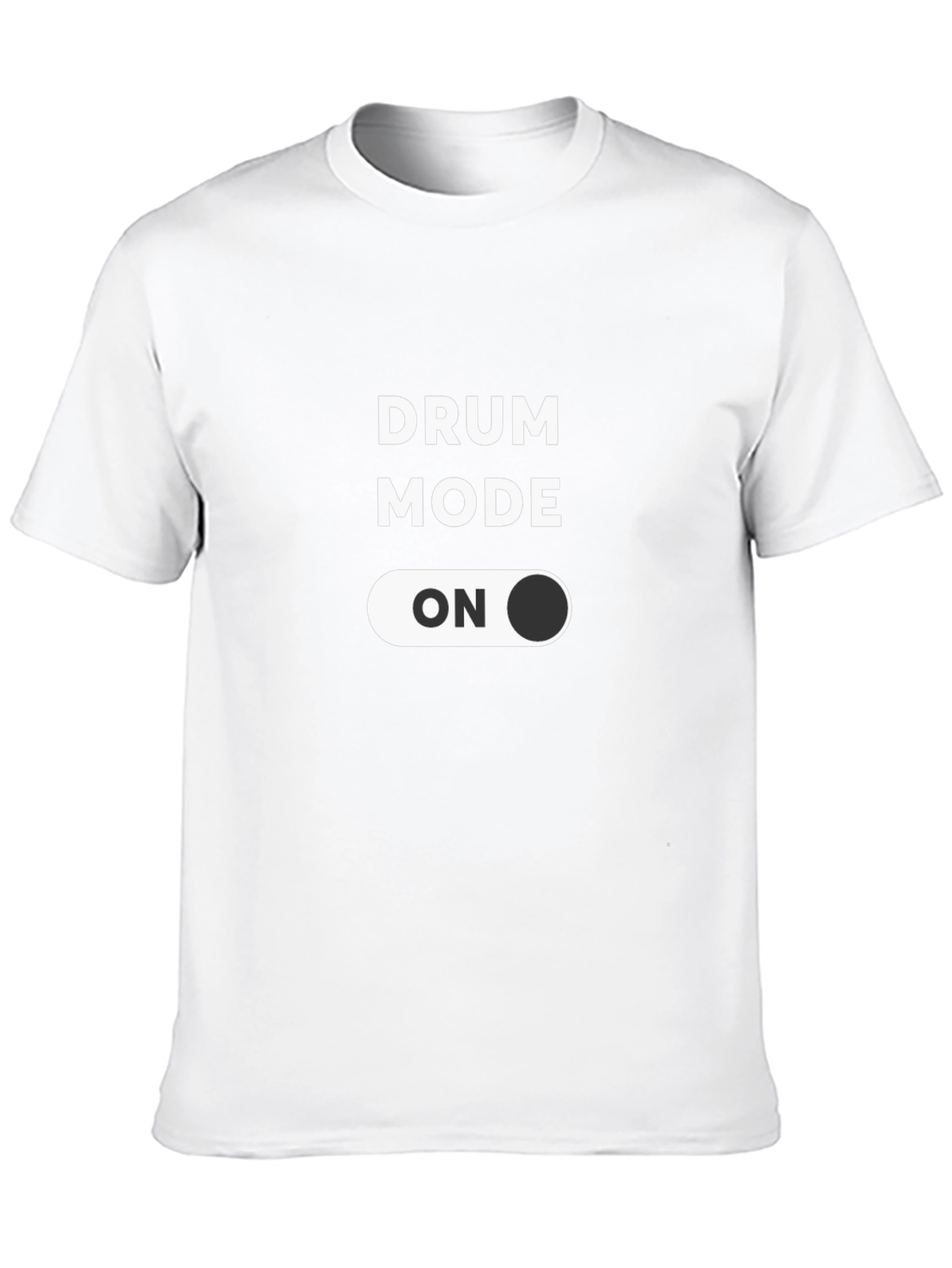 Drum Mode ON Black T-Shirt