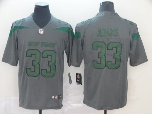 Men's New York Jets Jamal Adams #33 Gray Game Jerseys