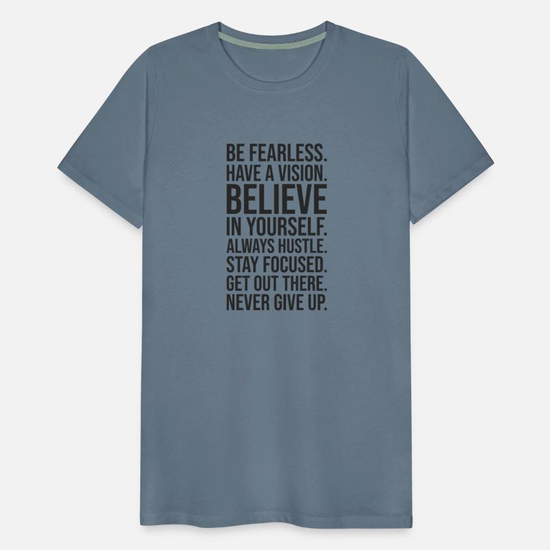be fearless never give up