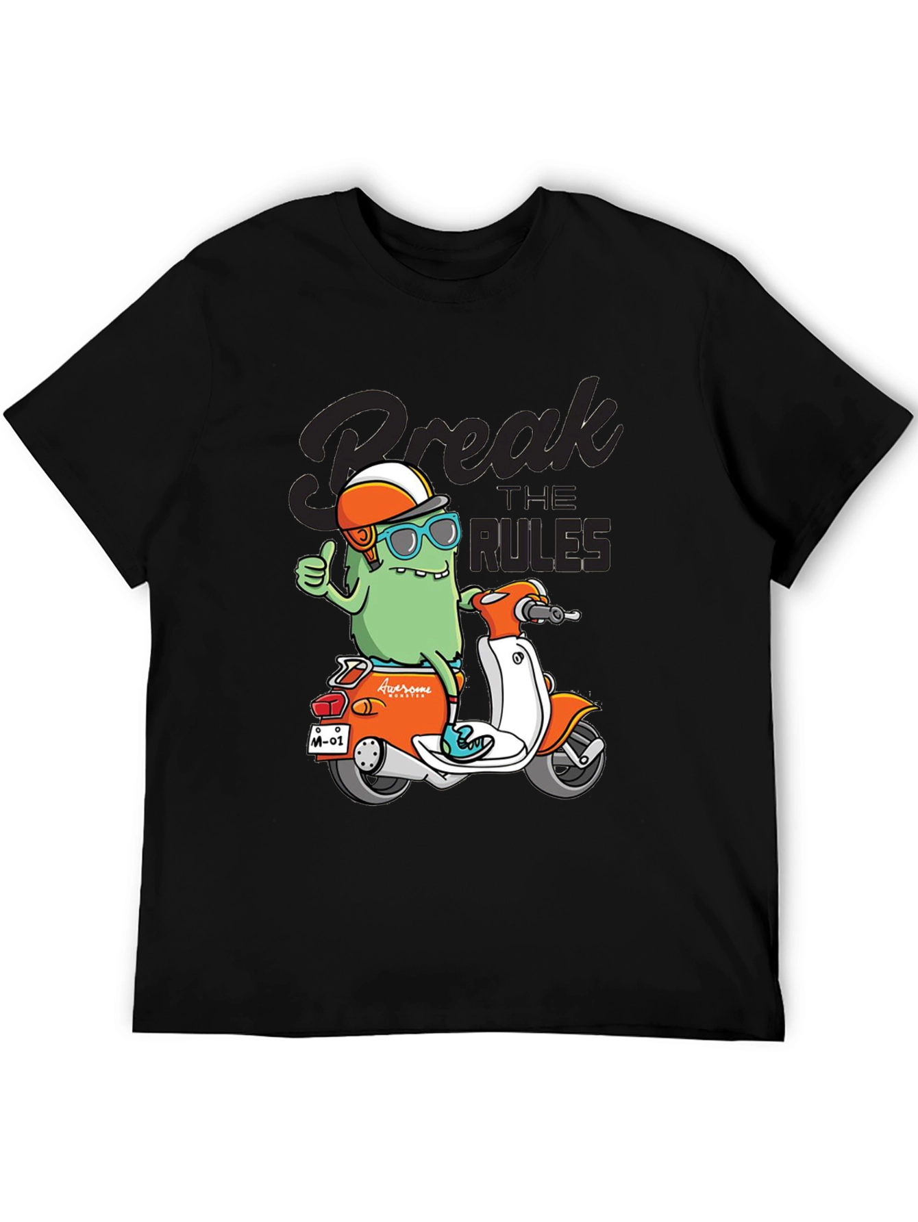 Break the Rules Monster Scooter Graphic Tee