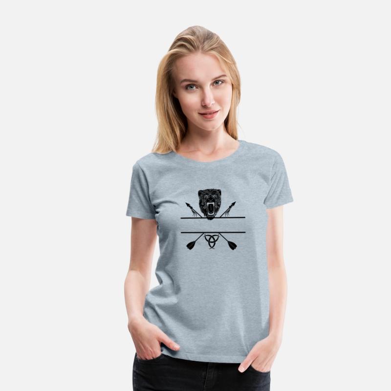 Bear head and two arrows