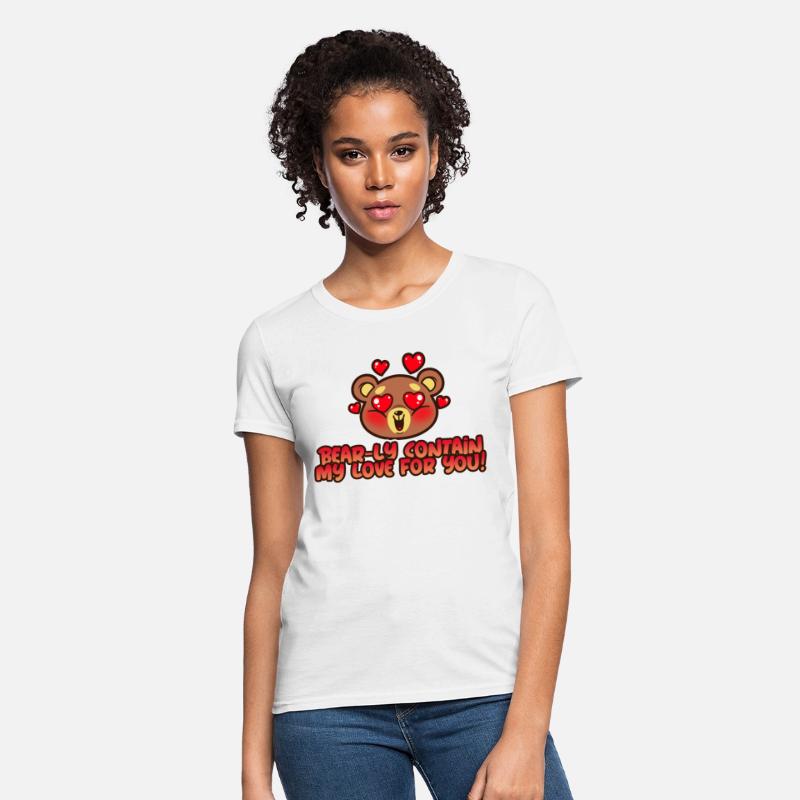 Bear-ly Contain My Love For You! Bear Vday T Shirt