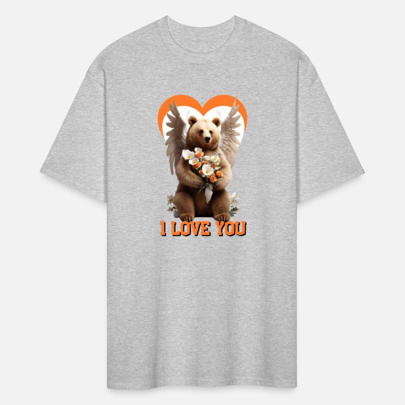 Bear with wings, a valentine's angel