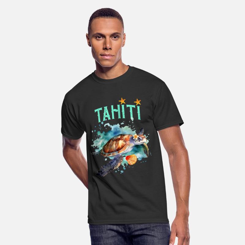 Beautiful Tahiti Polynesia Sea Turtle
