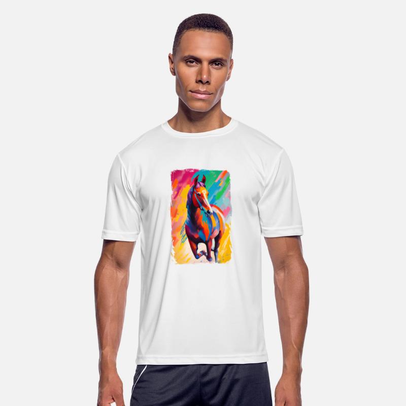 Beautiful Wild Horse Running Art
