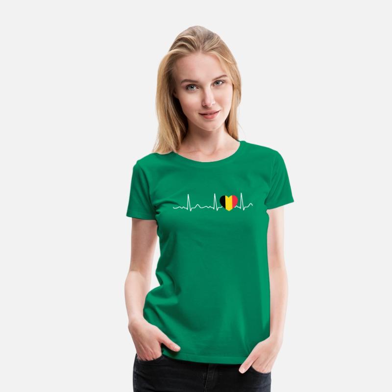 Belgium - heartbeat, pulse, heart line, ECG