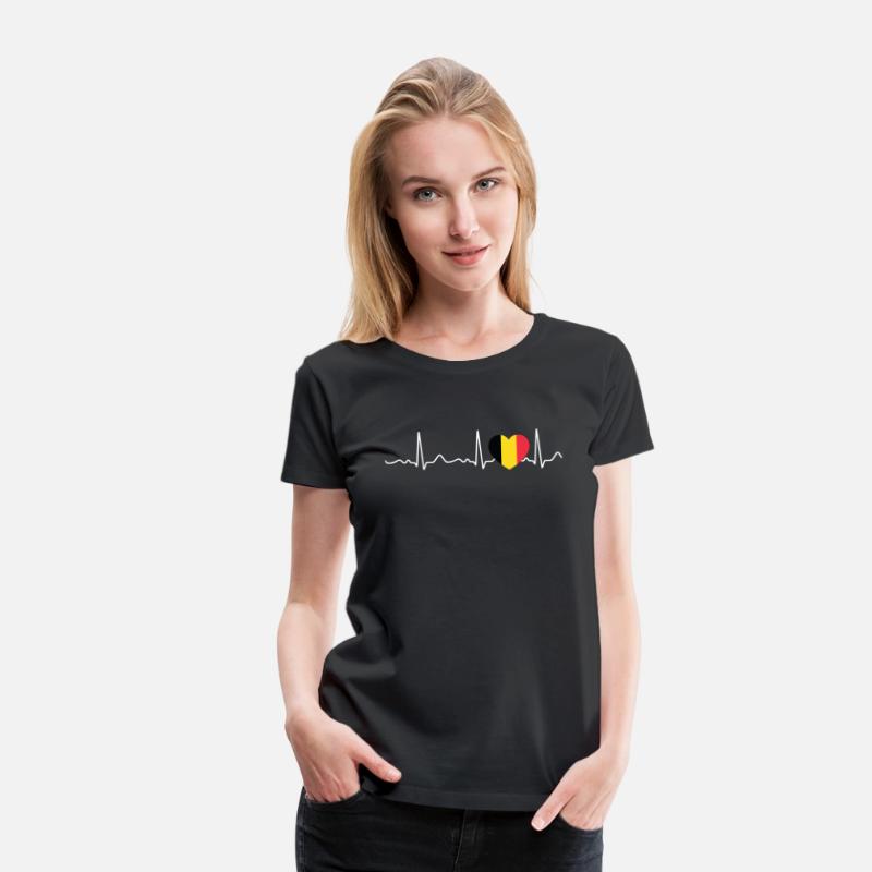 Belgium - heartbeat, pulse, heart line, ECG
